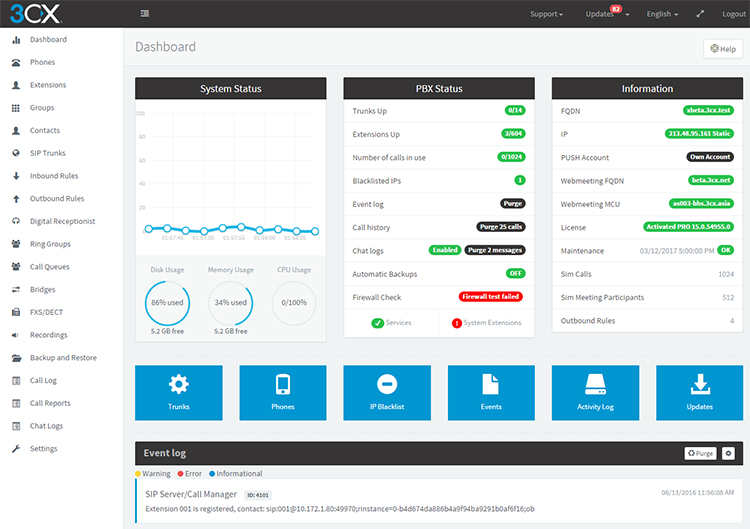 3cx-v15-beta-dashboard